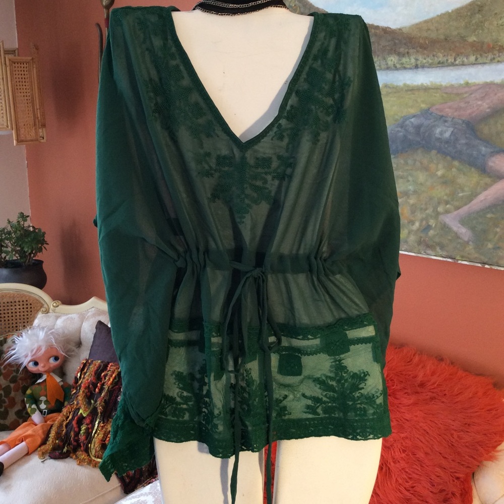 Chiffon Boho Poncho Top